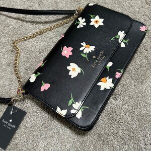 NWT Kate Spade Madison Floral Waltz Flap Convertible Crossbody